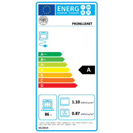 BERTAZZONI PRO9 6L 1E NE T Κουζίνα Ηλεκτρική με Εστίες Αερίου 90cm Μαύρο